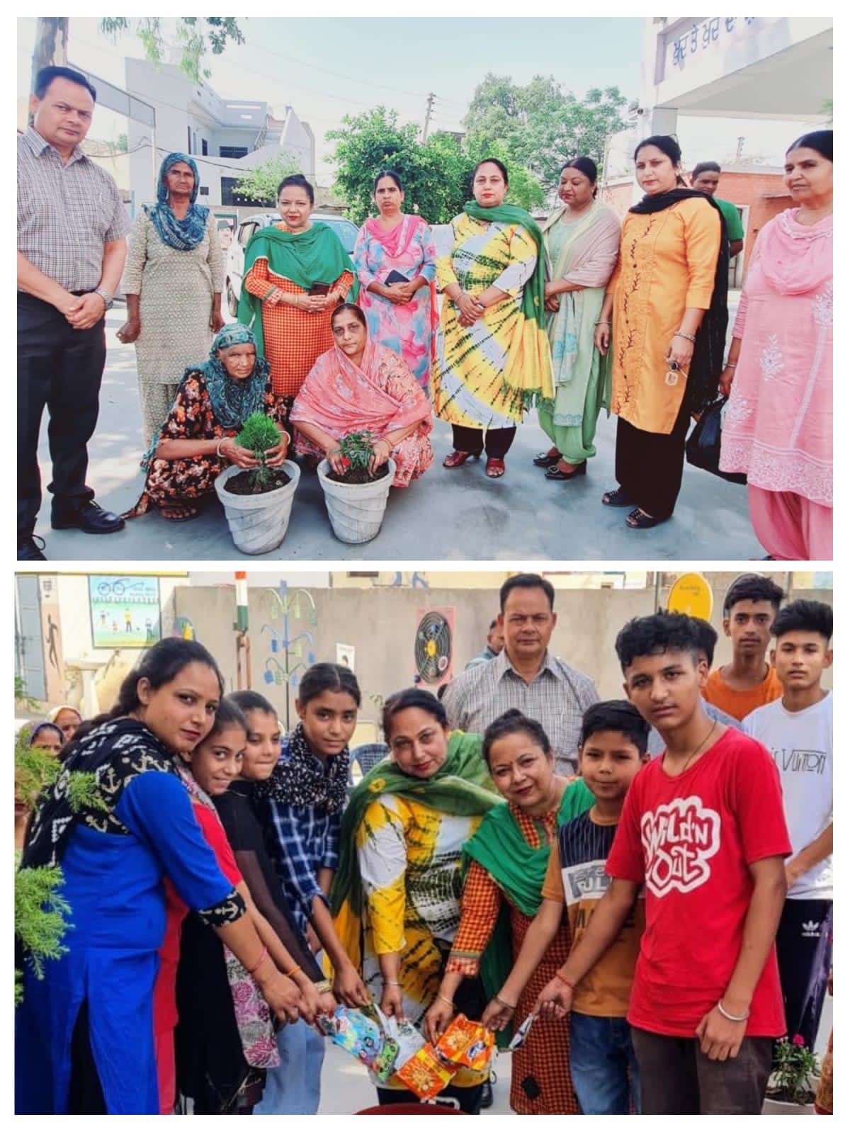 Planted saplings at Mahalon School under our mission-Green Election”.